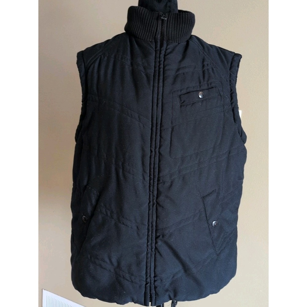Jones of‎ New York Women's Quilted polyester Vest, Black, Sz Large